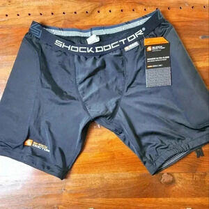 NWT deadstock 2010 Shock Doctor womans 262 slider shorts black. XXL